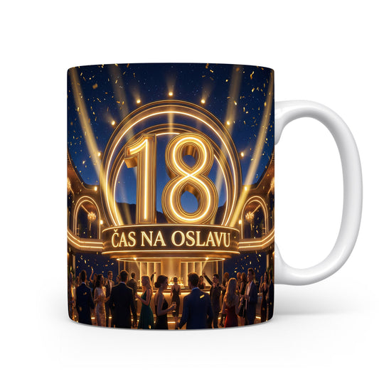 Hrnček s nápisem ČAS NA OSLAVU