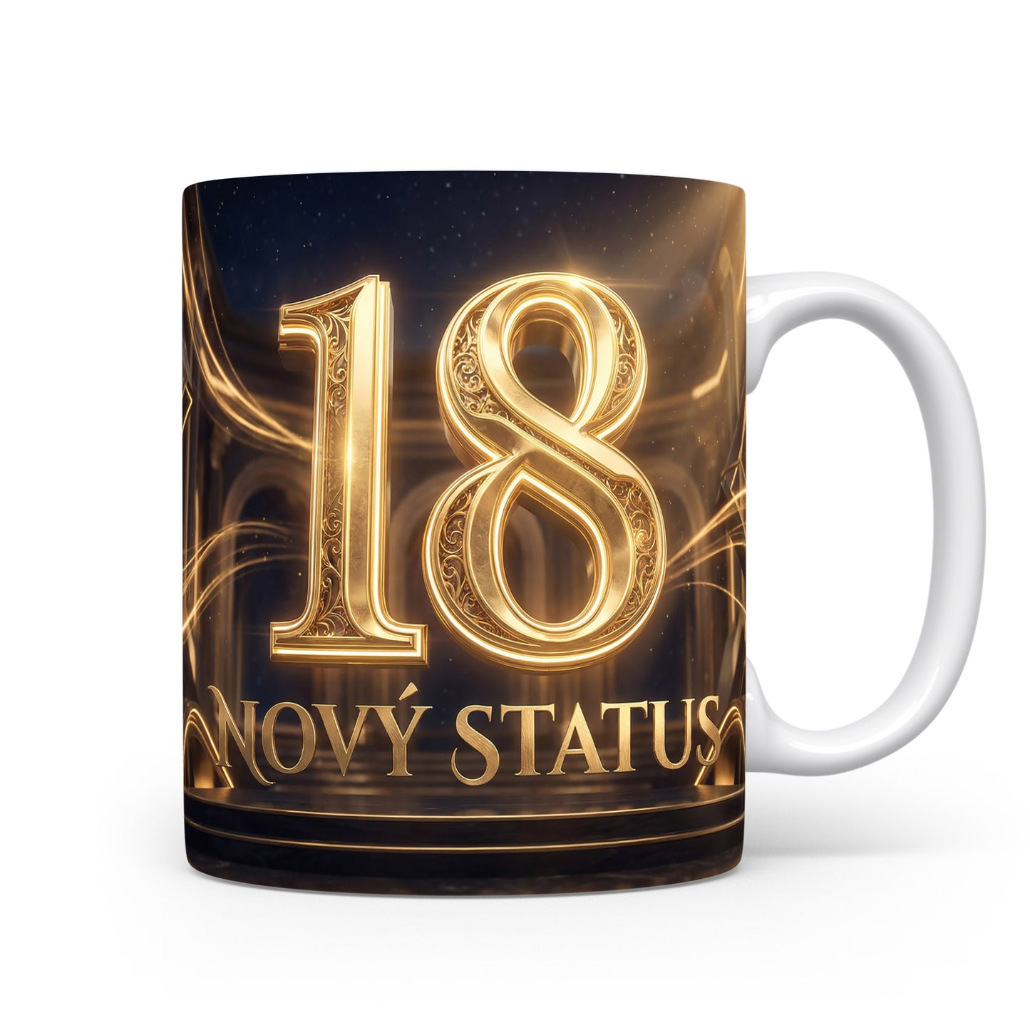 Hrnček s nápisem NOVÝ STATUS