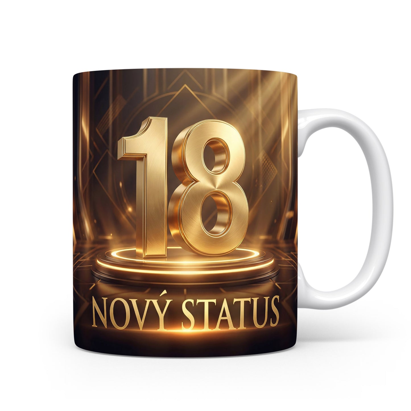 Hrnček s nápisem NOVÝ STATUS