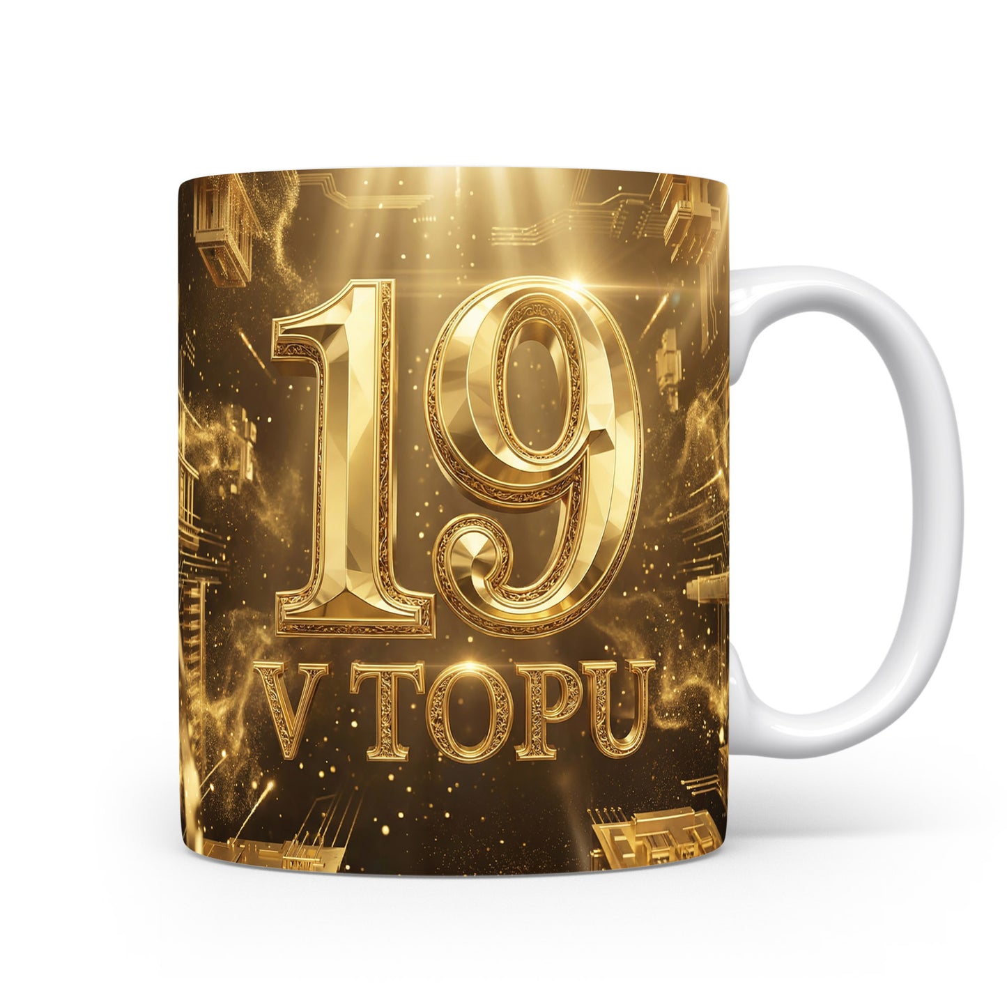 Hrnček s nápisem 19 V TOPU
