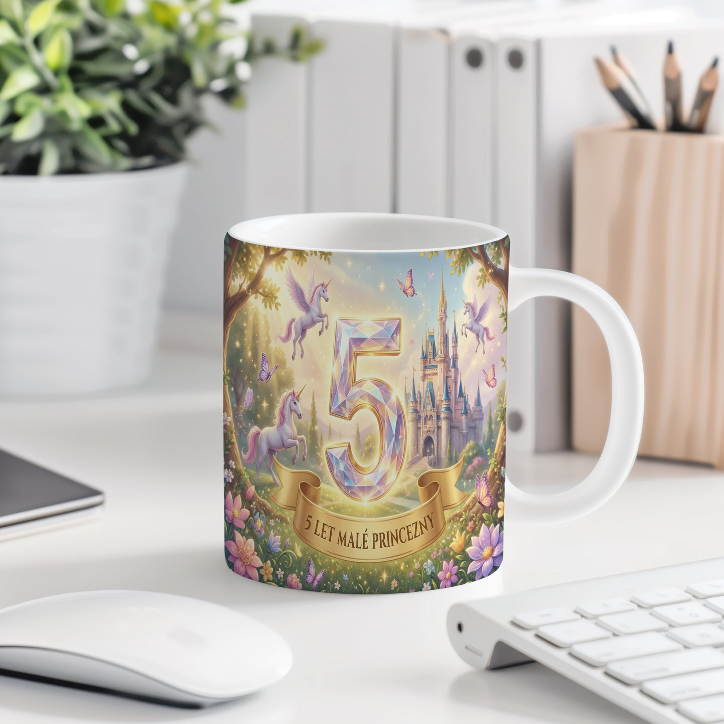 Narozeninový hrnek 5 let – 5 LET MALÉ PRINCEZNY