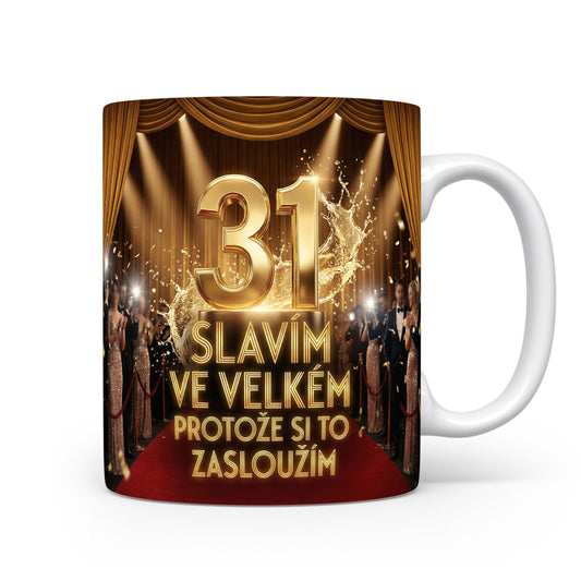 Narozeninový hrnek s věkem 31