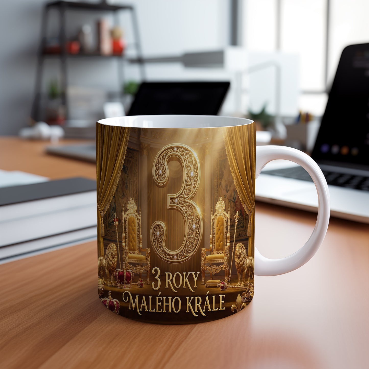Narozeninový hrnek 3 roky – 3 ROKY MALÉHO KRÁLE