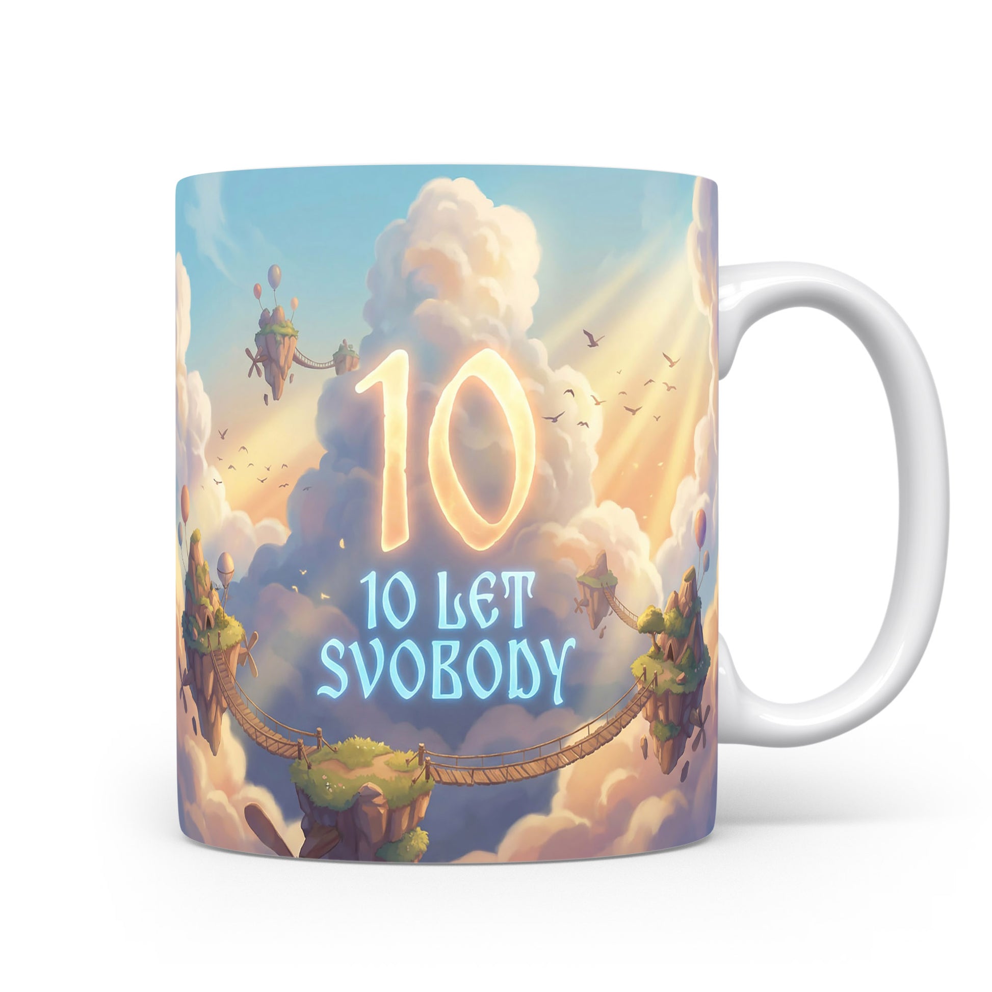 Hrnček s nápisem 10 LET SVOBODY