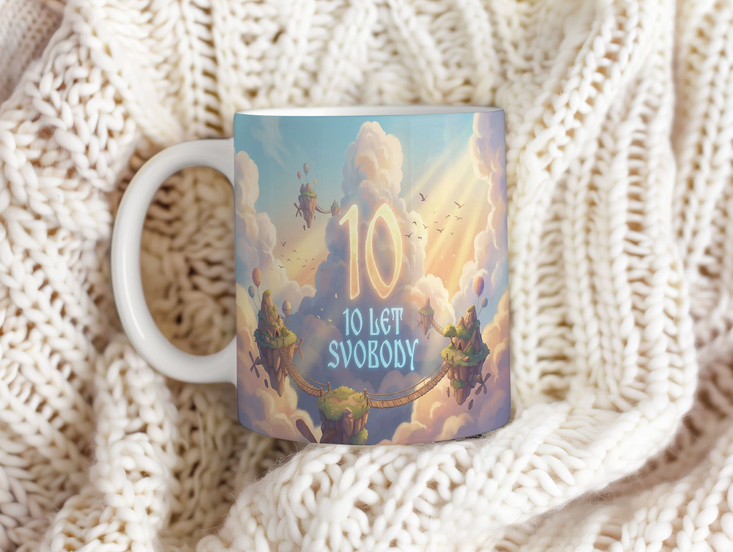 Narozeninový hrnek 10 let – 10 LET SVOBODY