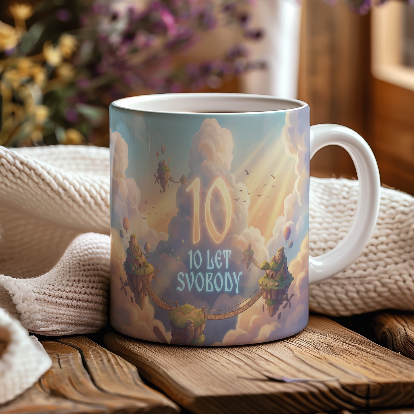 Narozeninový hrnek 10 let – 10 LET SVOBODY