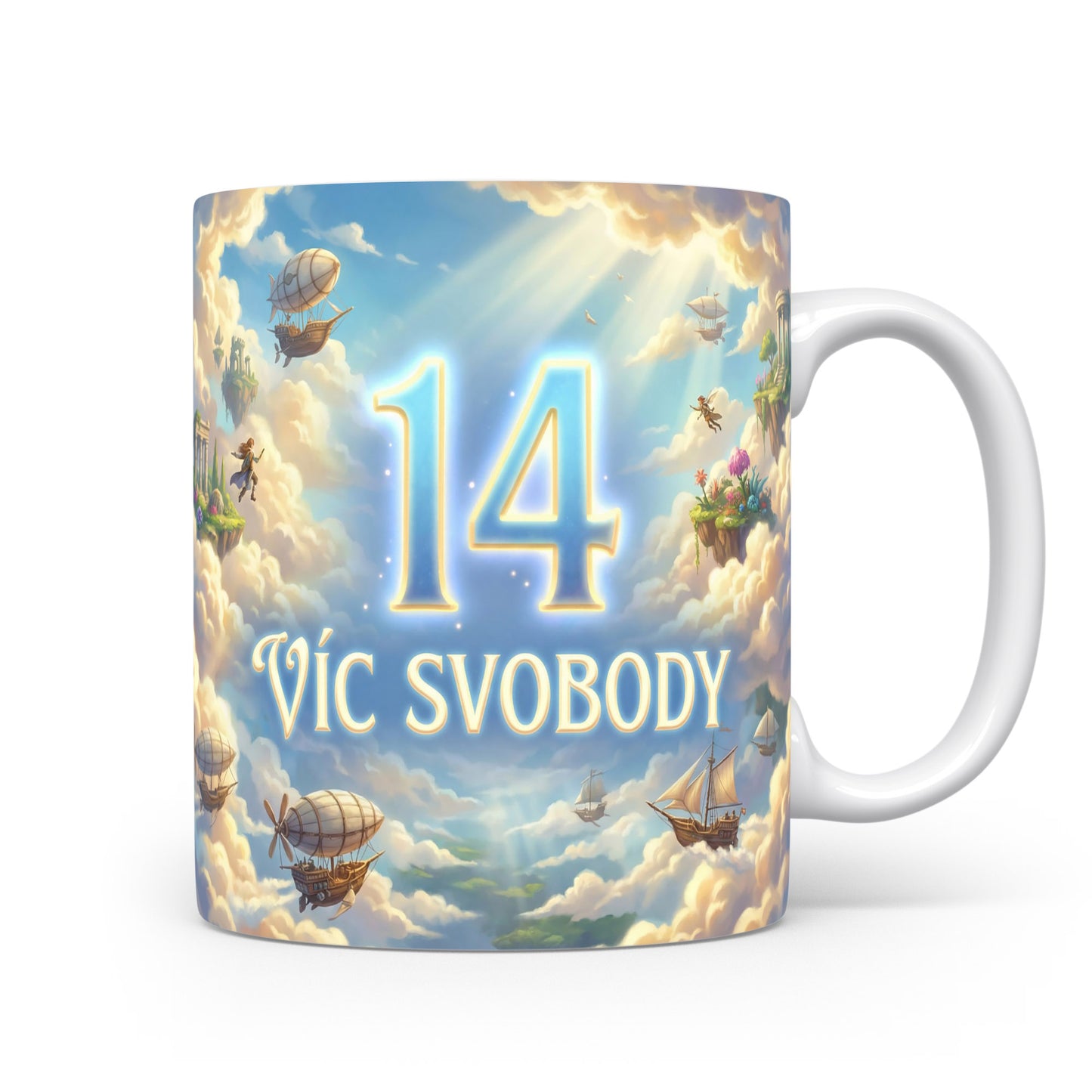 Narozeninový hrnek s věkem 14