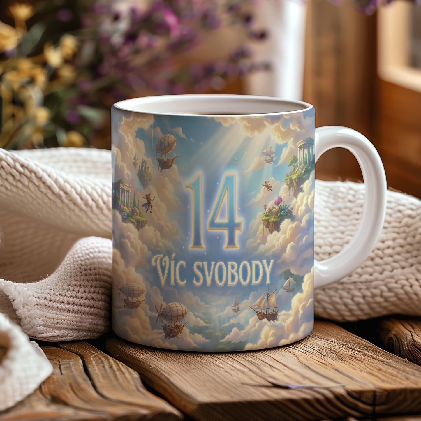 Narozeninový hrnek 14 let – VÍC SVOBODY