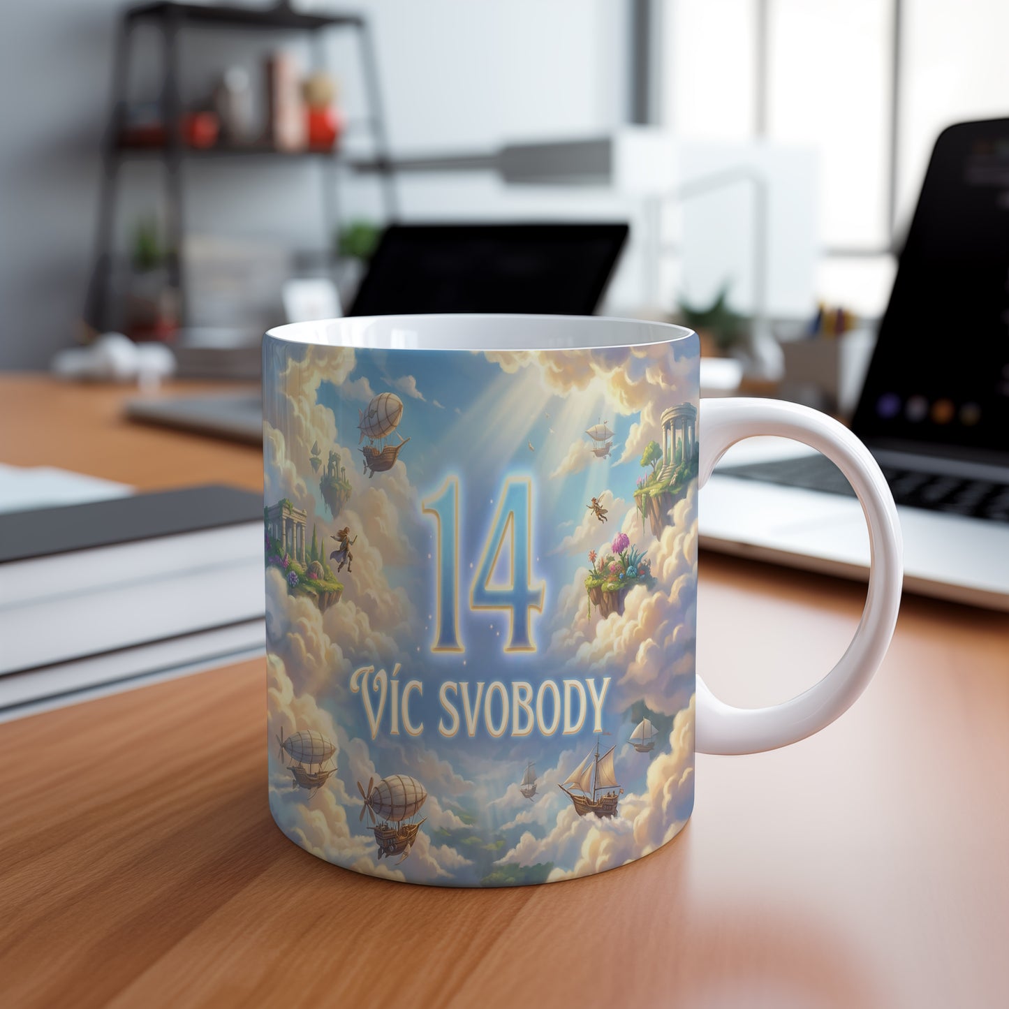 Narozeninový hrnek 14 let – VÍC SVOBODY
