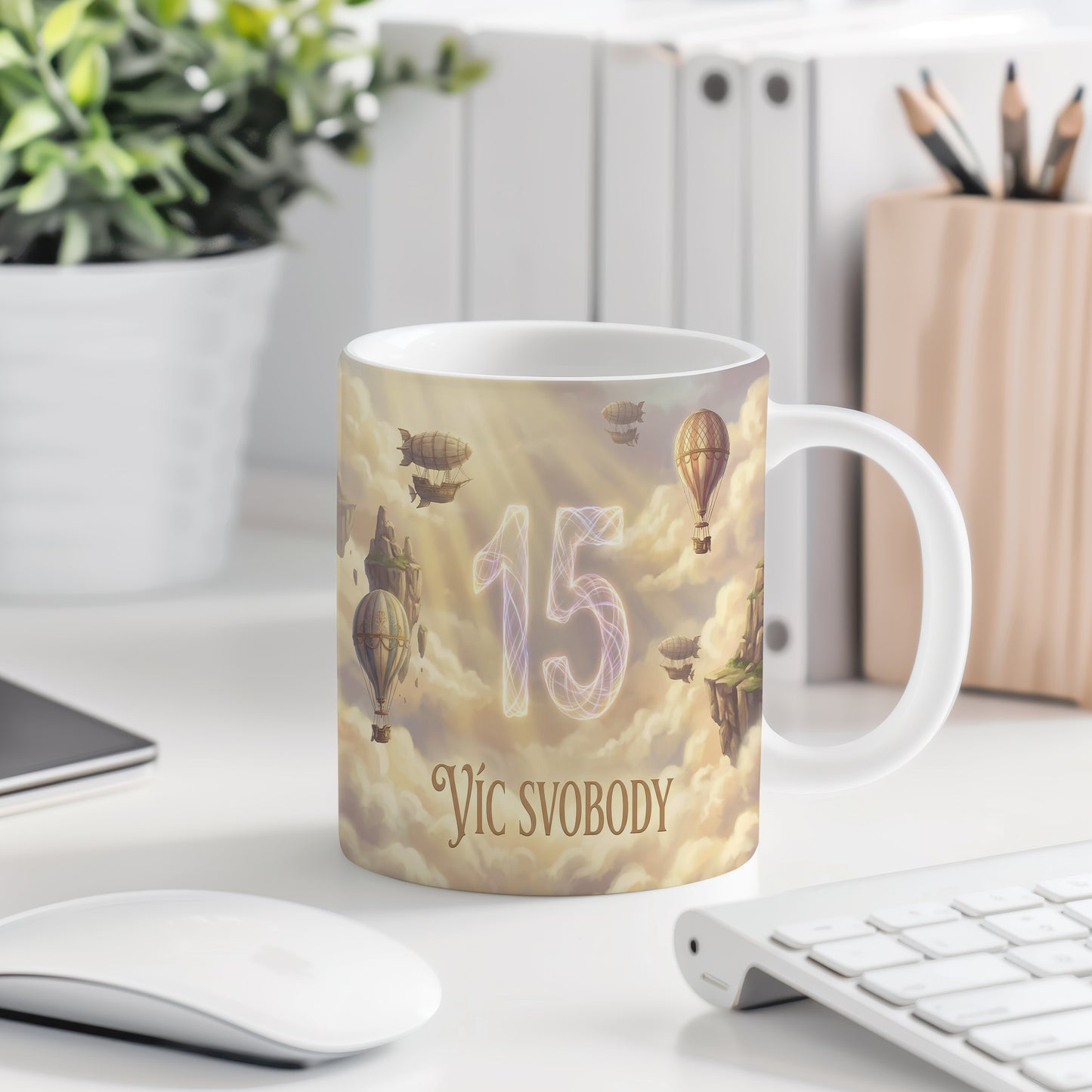 Narozeninový hrnek 15 let – VÍC SVOBODY