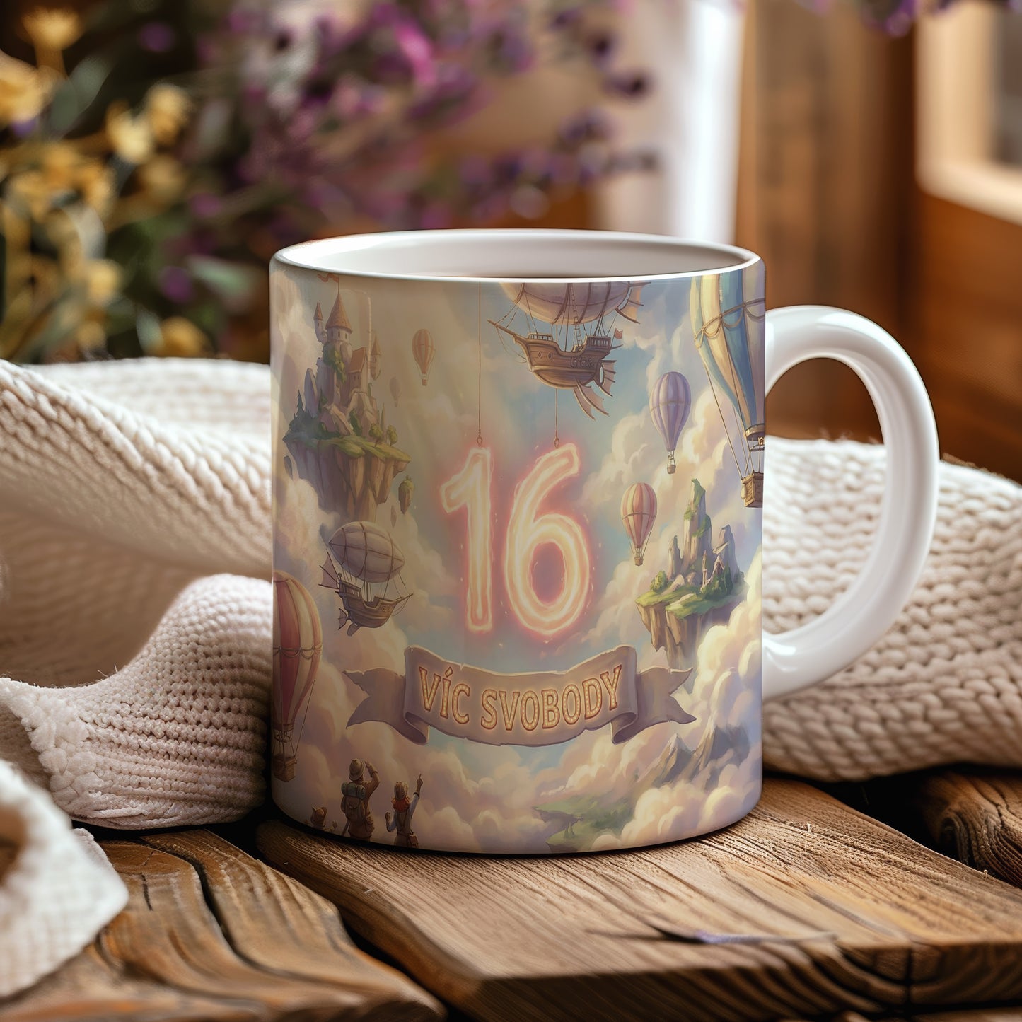 Narozeninový hrnek 16 let – VÍC SVOBODY