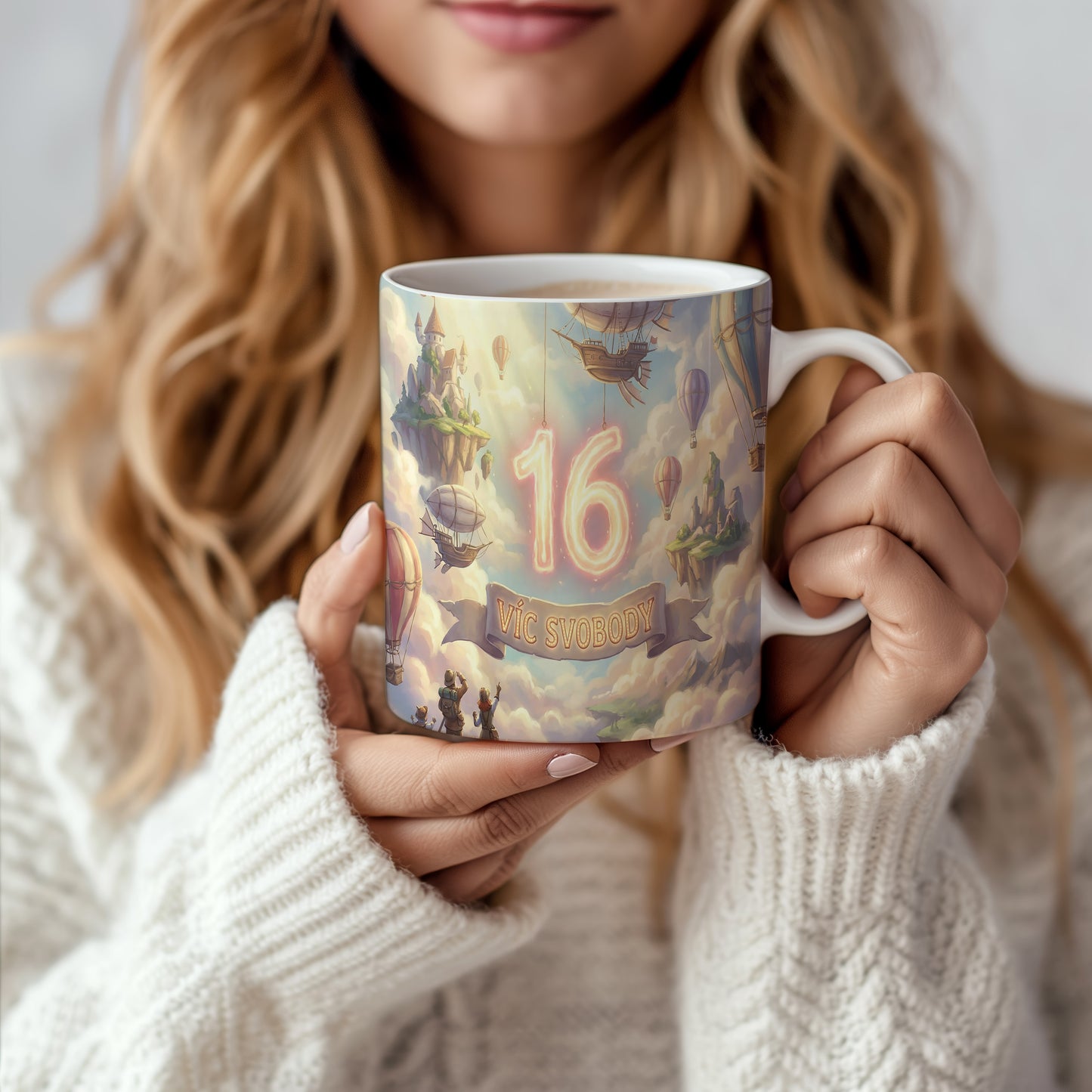 Narozeninový hrnek 16 let – VÍC SVOBODY