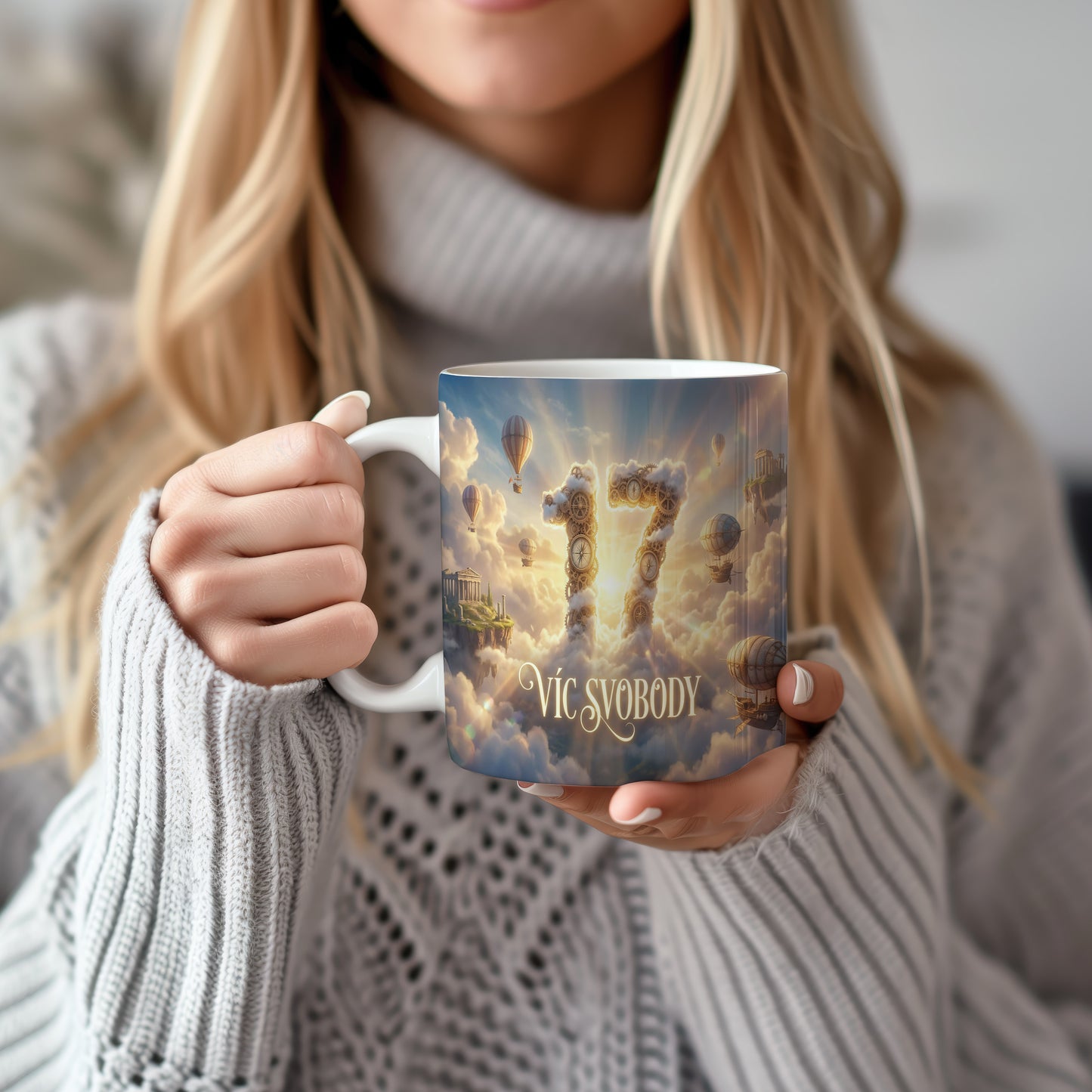 Narozeninový hrnek 17 let – VÍC SVOBODY