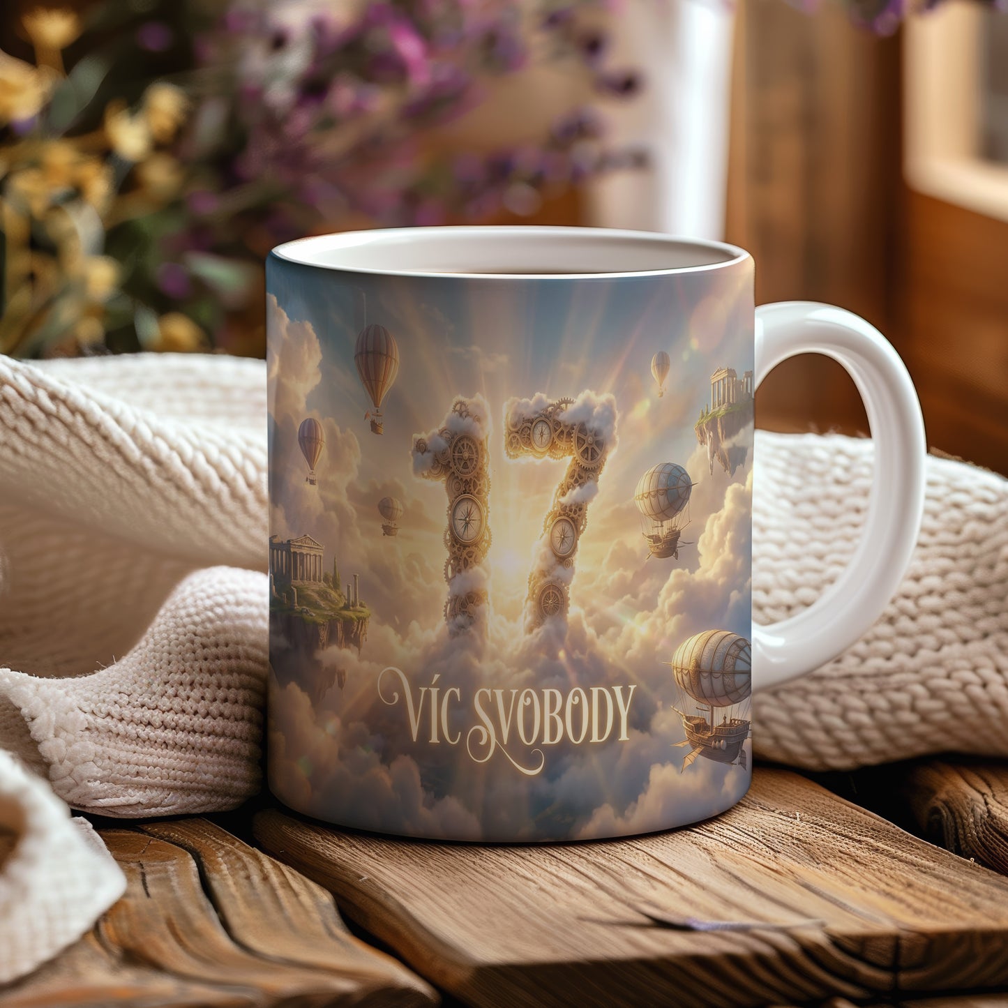 Narozeninový hrnek 17 let – VÍC SVOBODY