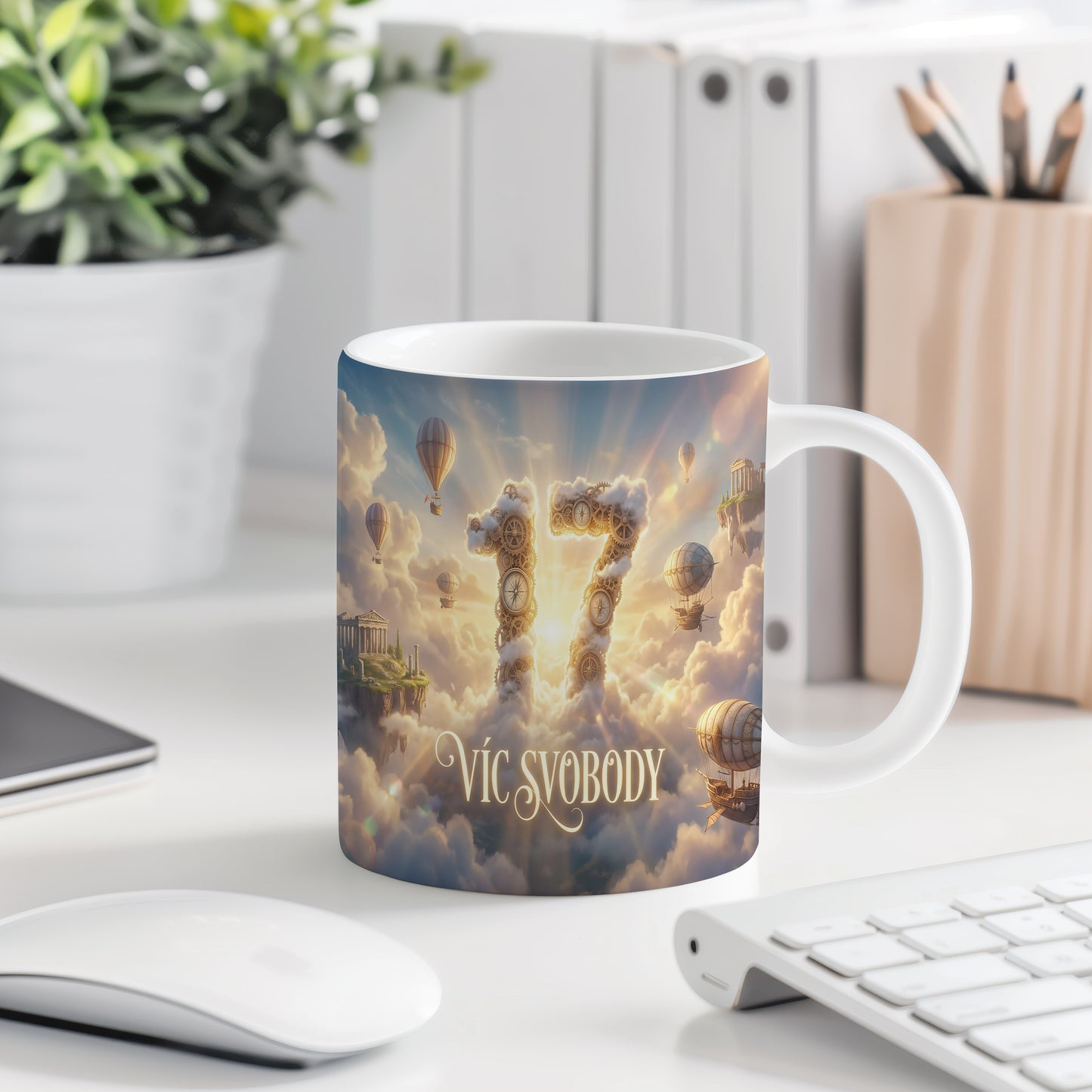 Narozeninový hrnek 17 let – VÍC SVOBODY