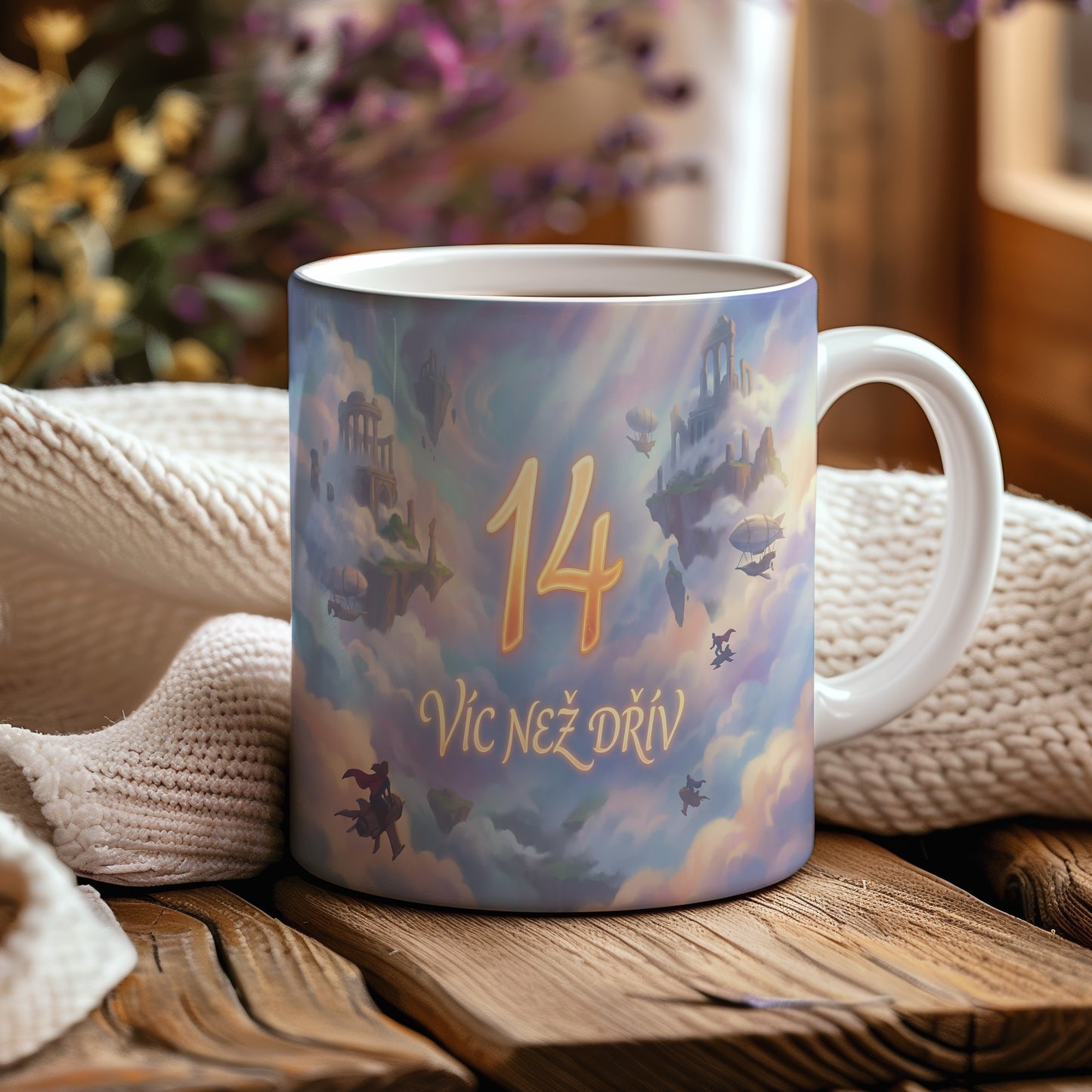 Narozeninový hrnek 14 let – VÍC NEŽ DŘÍV