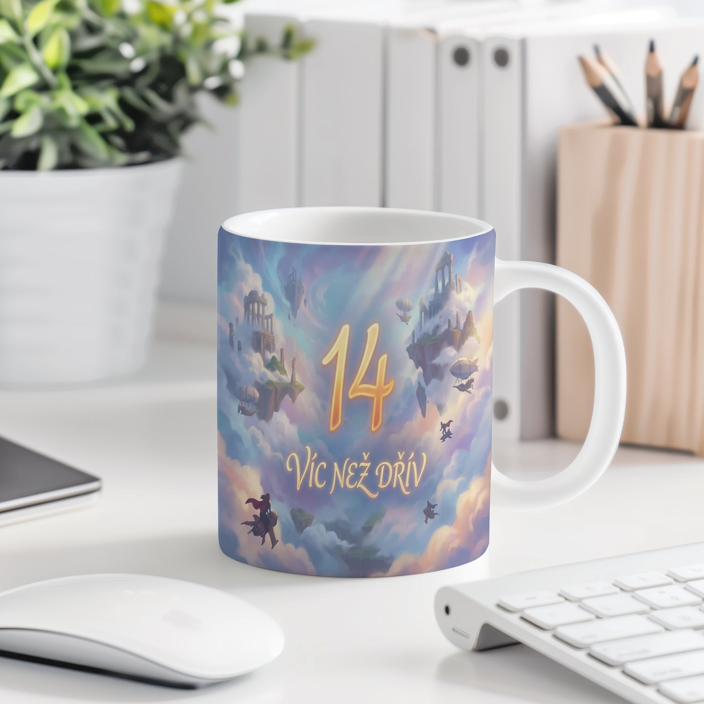 Narozeninový hrnek 14 let – VÍC NEŽ DŘÍV