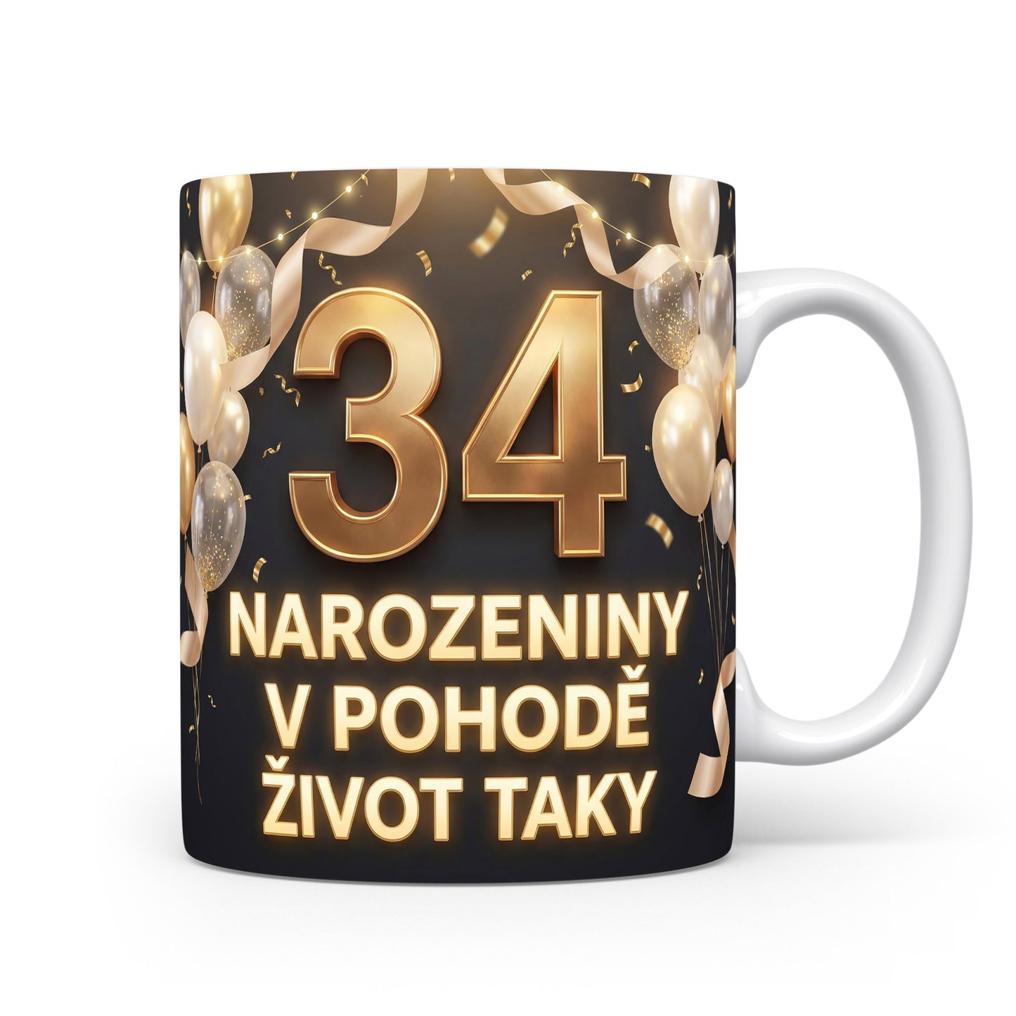 Narozeninový hrnek s číslem 34