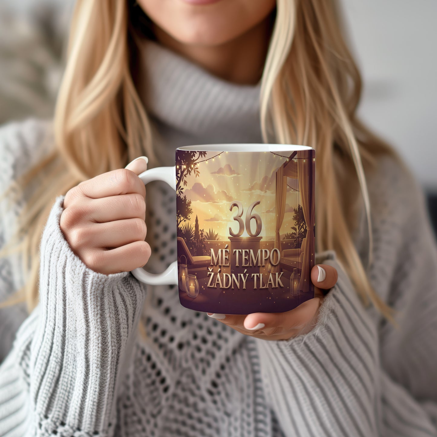 Narozeninový hrnek 36 let – MÉ TEMPO ŽÁDNÝ TLAK