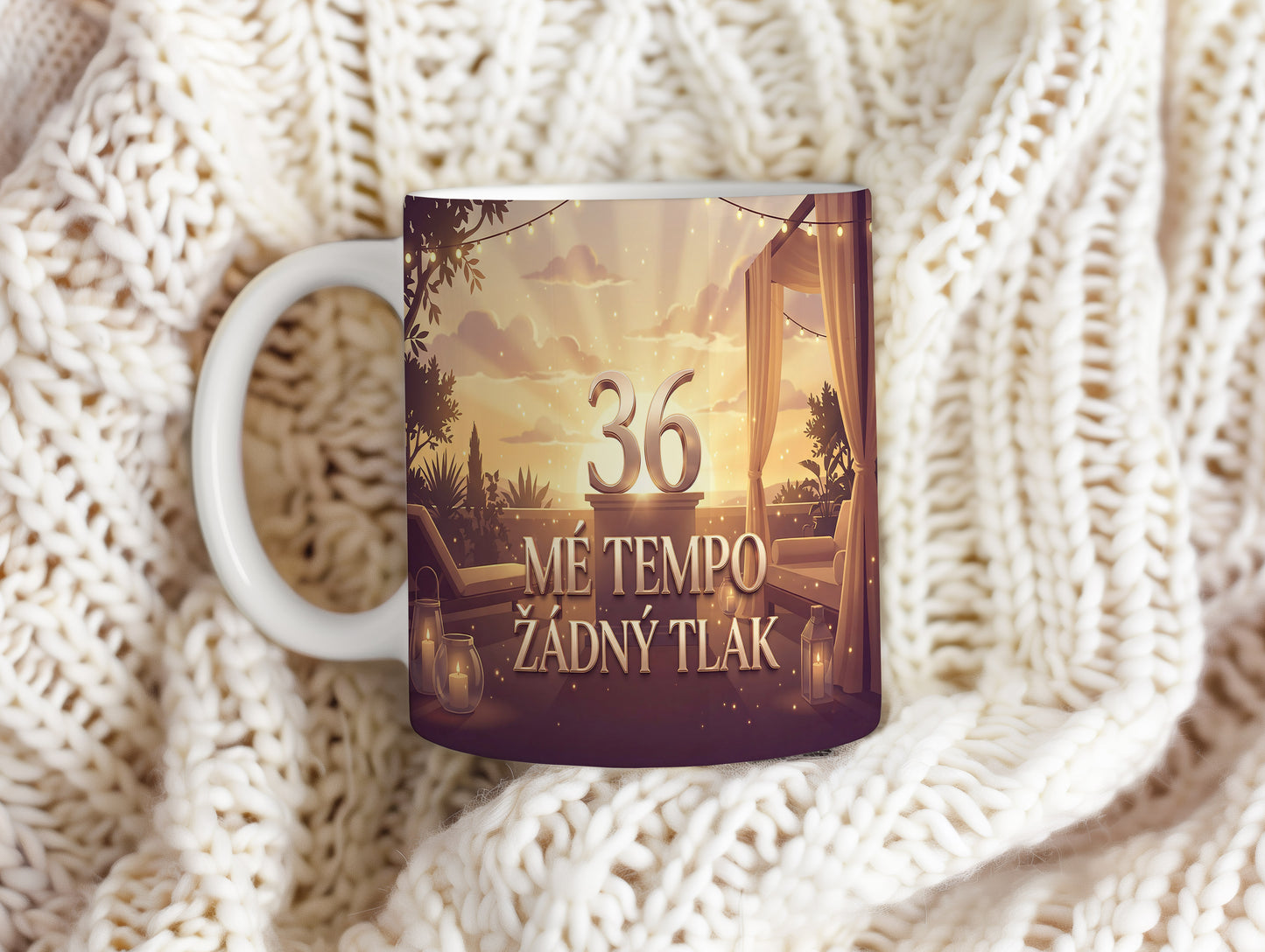 Narozeninový hrnek 36 let – MÉ TEMPO ŽÁDNÝ TLAK