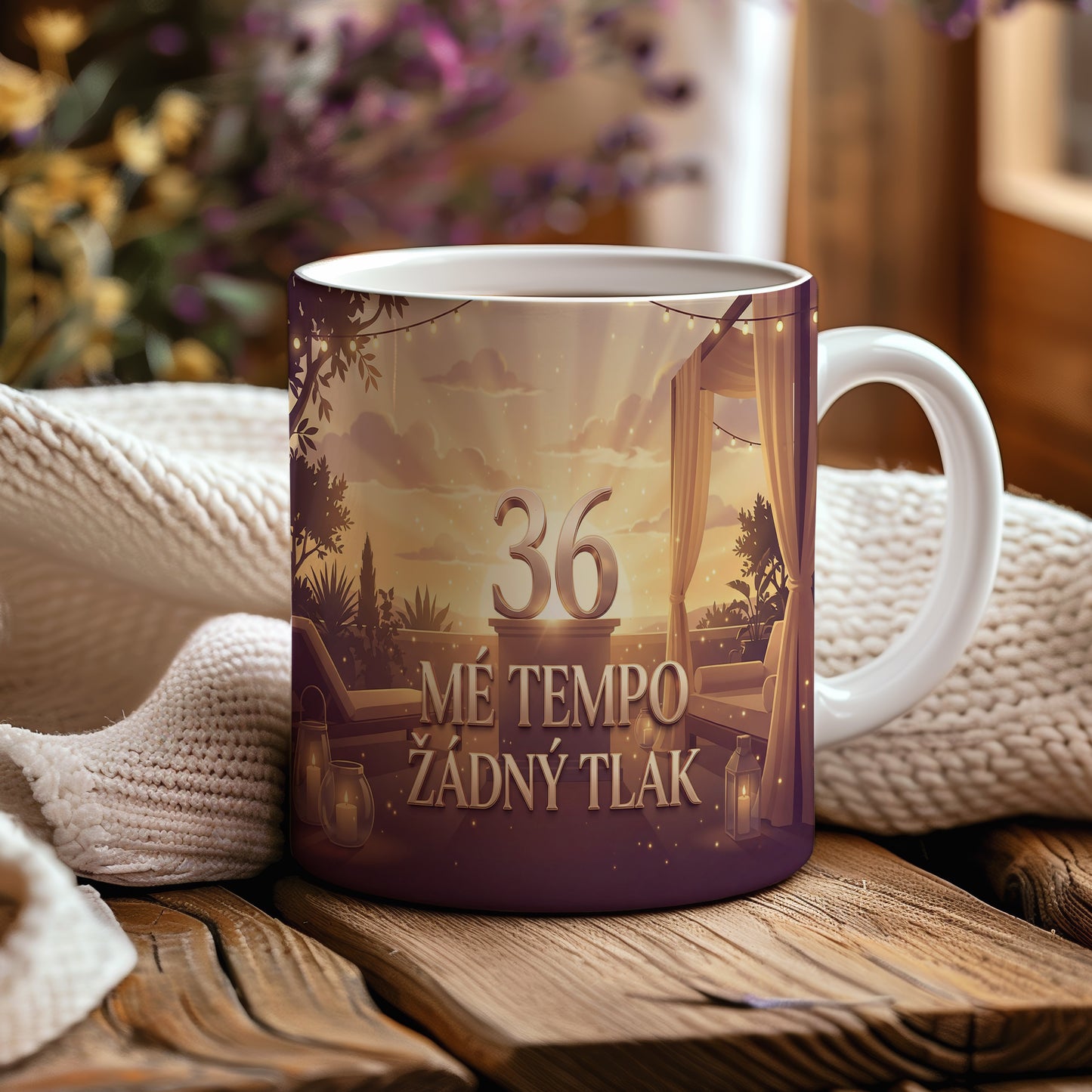 Narozeninový hrnek 36 let – MÉ TEMPO ŽÁDNÝ TLAK