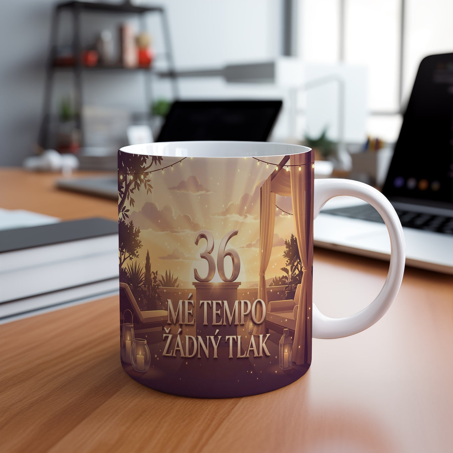 Narozeninový hrnek 36 let – MÉ TEMPO ŽÁDNÝ TLAK