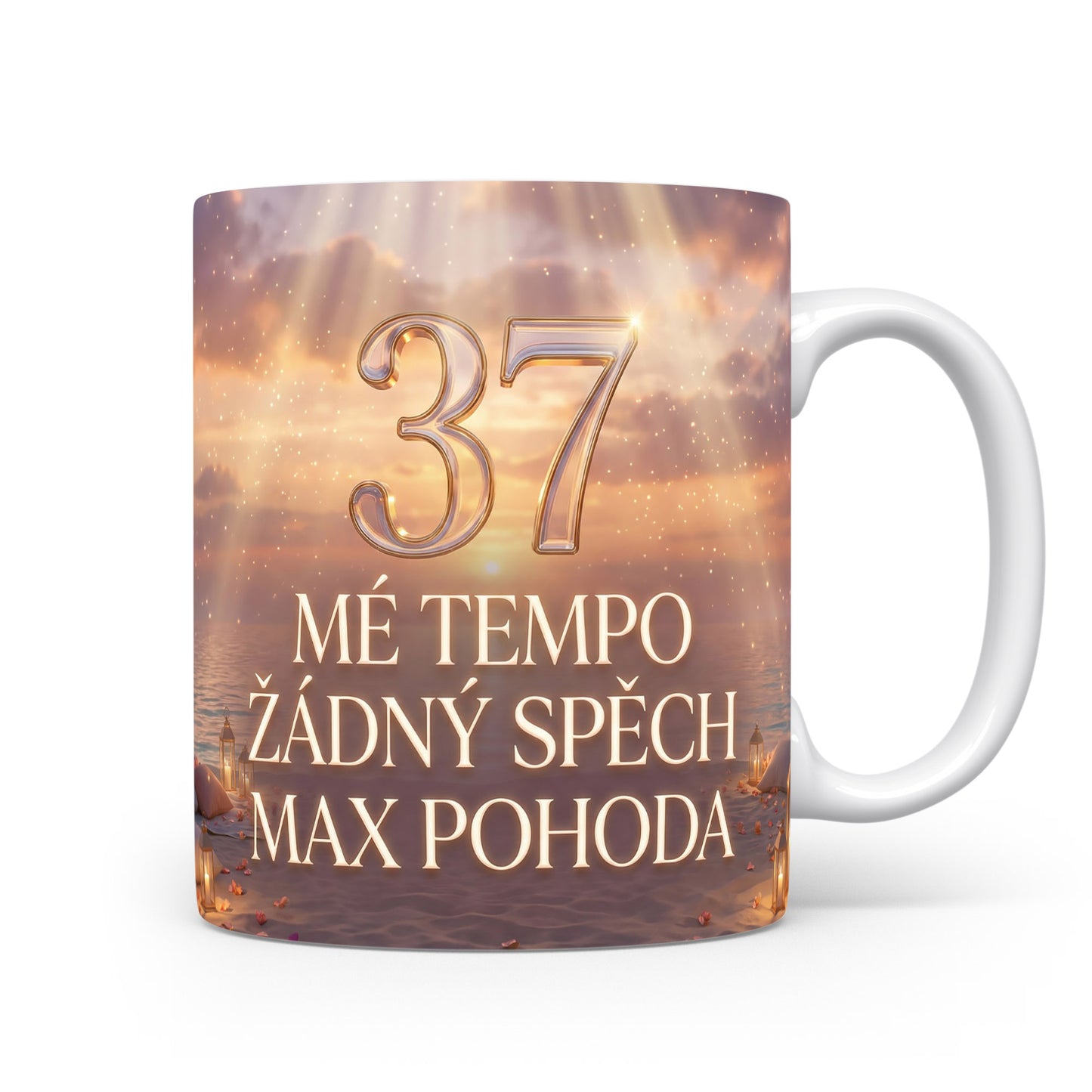 Narozeninový hrnek s věkem 37