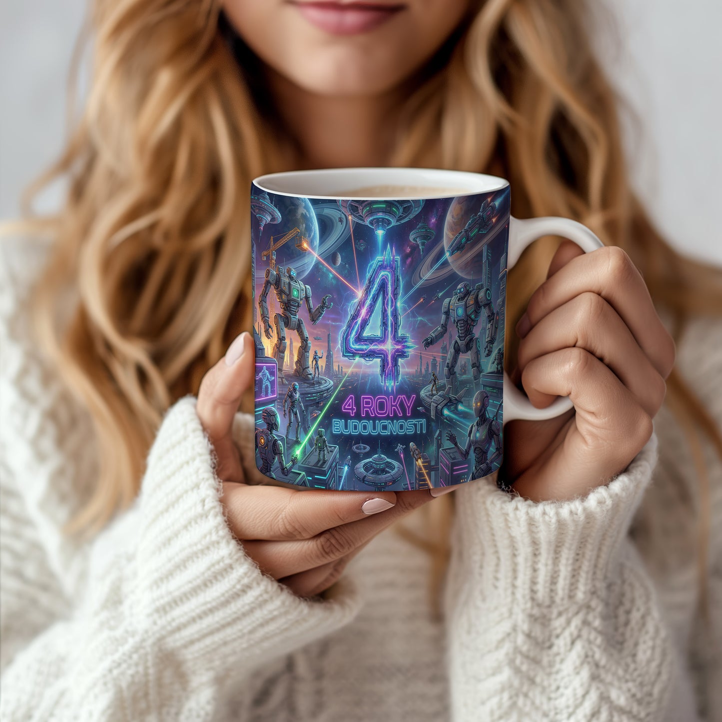 Narozeninový hrnek 4 roky – 4 ROKY BUDOUCNOSTI
