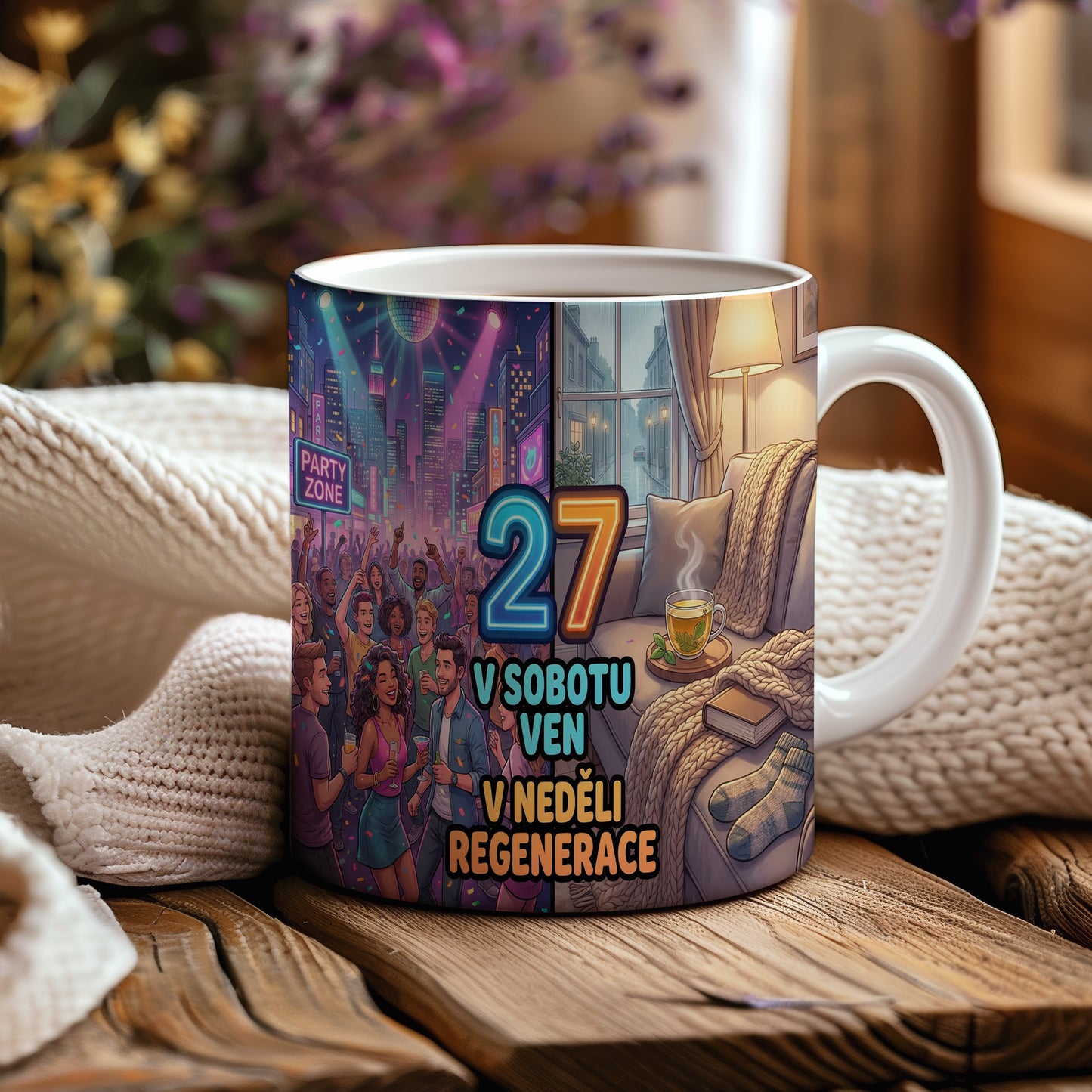 Narozeninový hrnek 27 let – V SOBOTU VEN V NEDĚLI REGENERACE