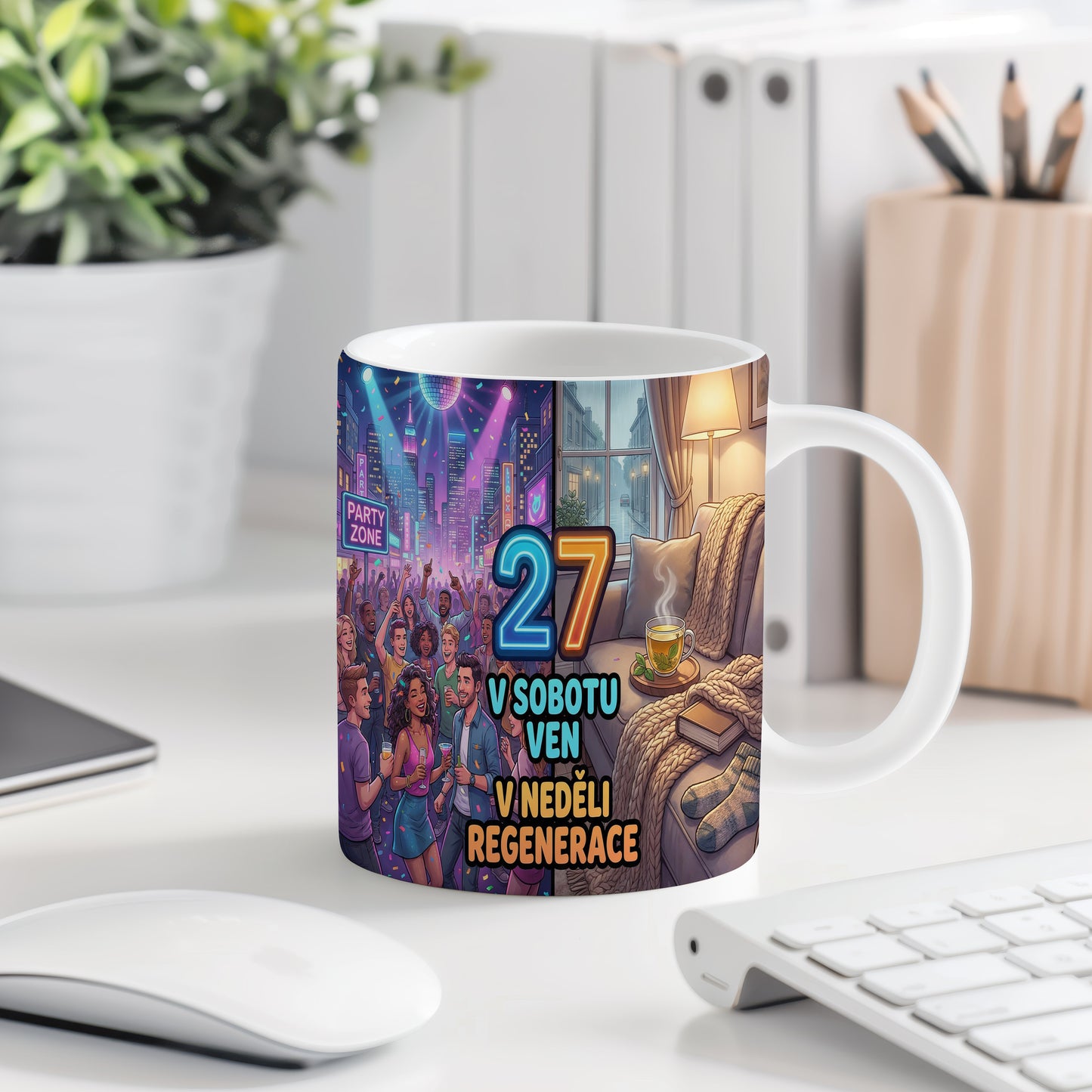 Narozeninový hrnek 27 let – V SOBOTU VEN V NEDĚLI REGENERACE