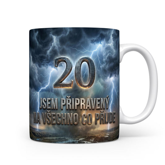 Hrnček s nápisem k 20. narozeninám