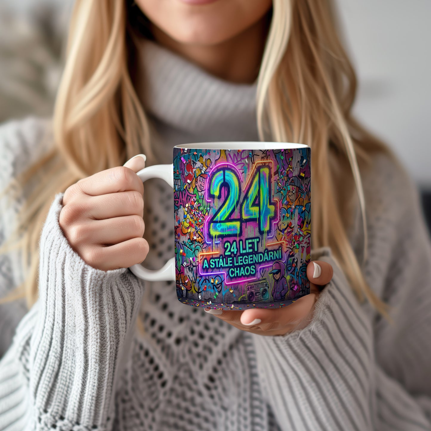 Narozeninový hrnek 24 let – 24 LET A STÁLE LEGENDÁRNÍ CHAOS
