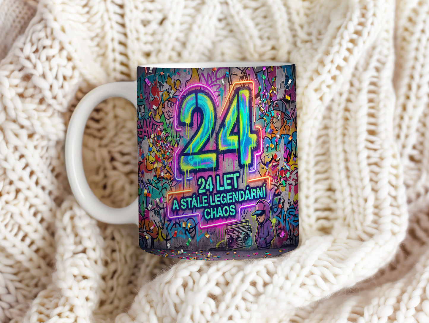 Narozeninový hrnek 24 let – 24 LET A STÁLE LEGENDÁRNÍ CHAOS
