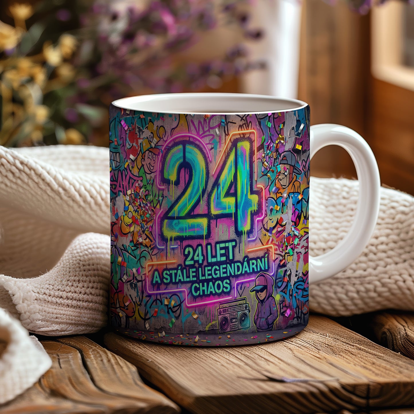 Narozeninový hrnek 24 let – 24 LET A STÁLE LEGENDÁRNÍ CHAOS