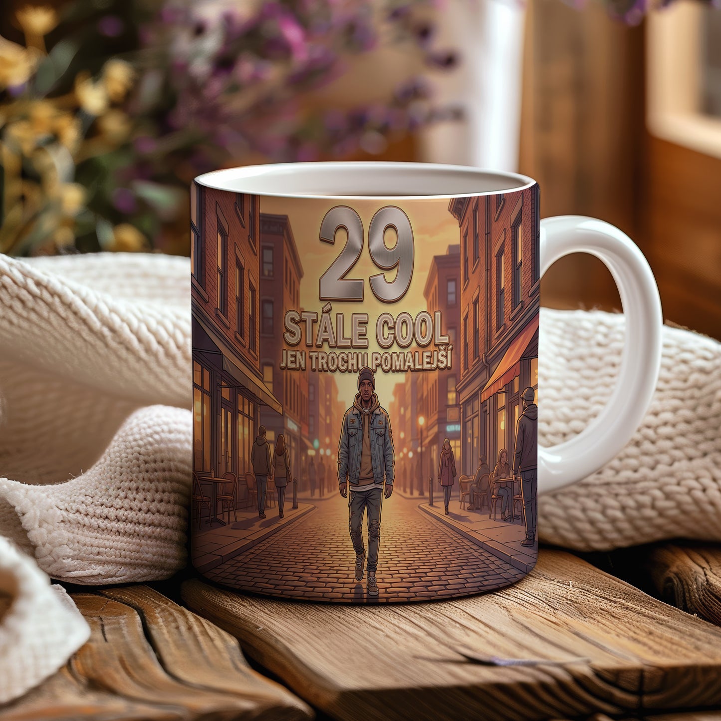 Narozeninový hrnek 29 let – STÁLE COOL JEN TROCHU POMALEJŠÍ