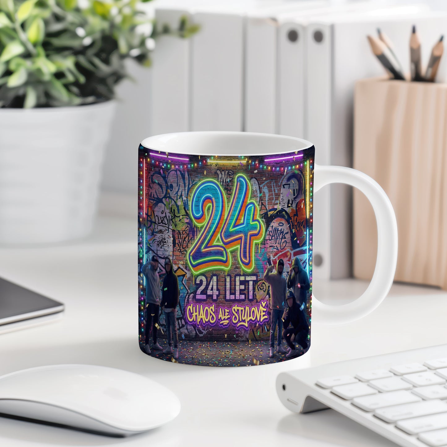 Narozeninový hrnek 24 let – CHAOS ALE STYLOVĚ