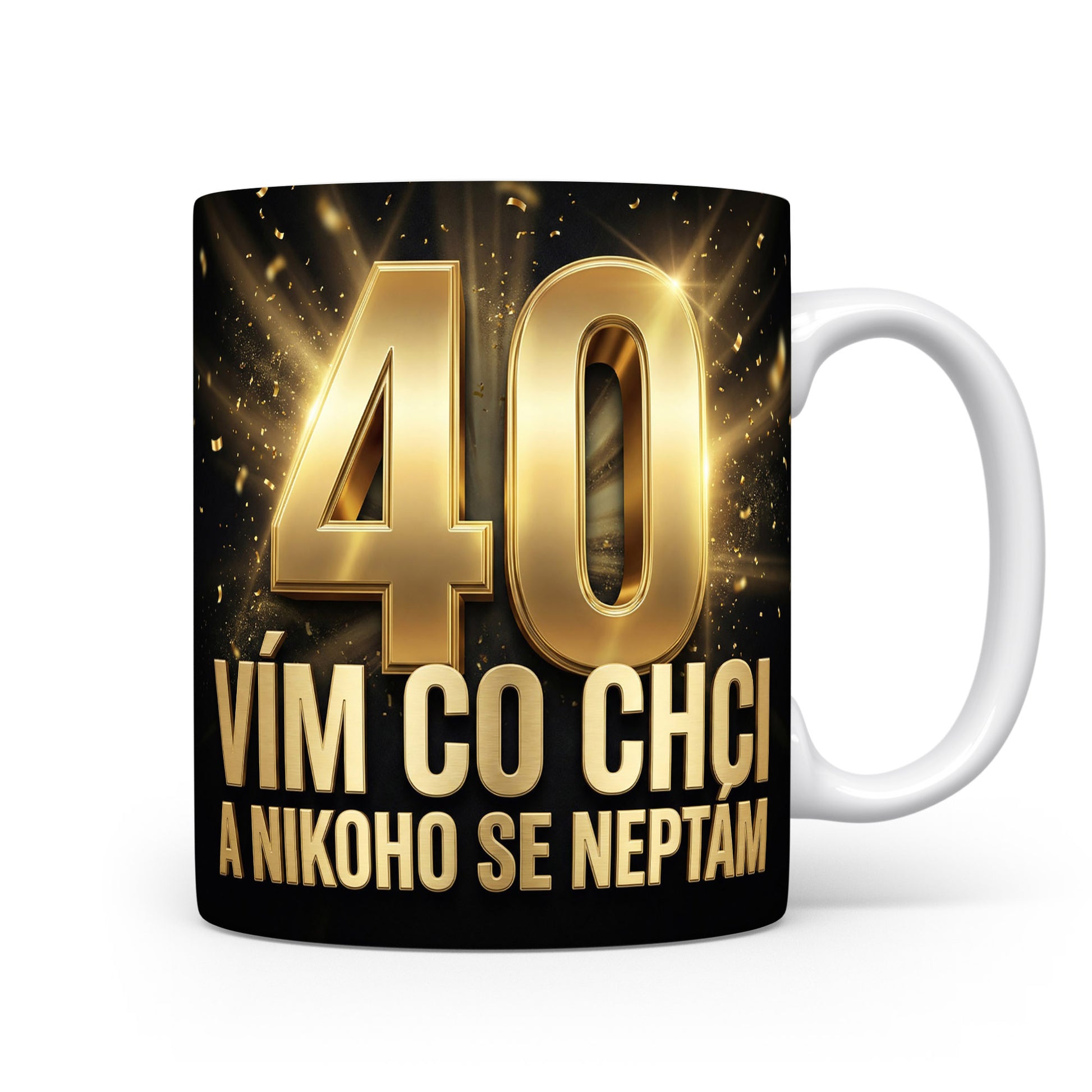 Narozeninový hrnek s číslem 40
