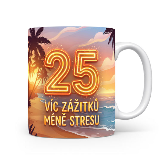 Narozeninový hrnek s číslem 25