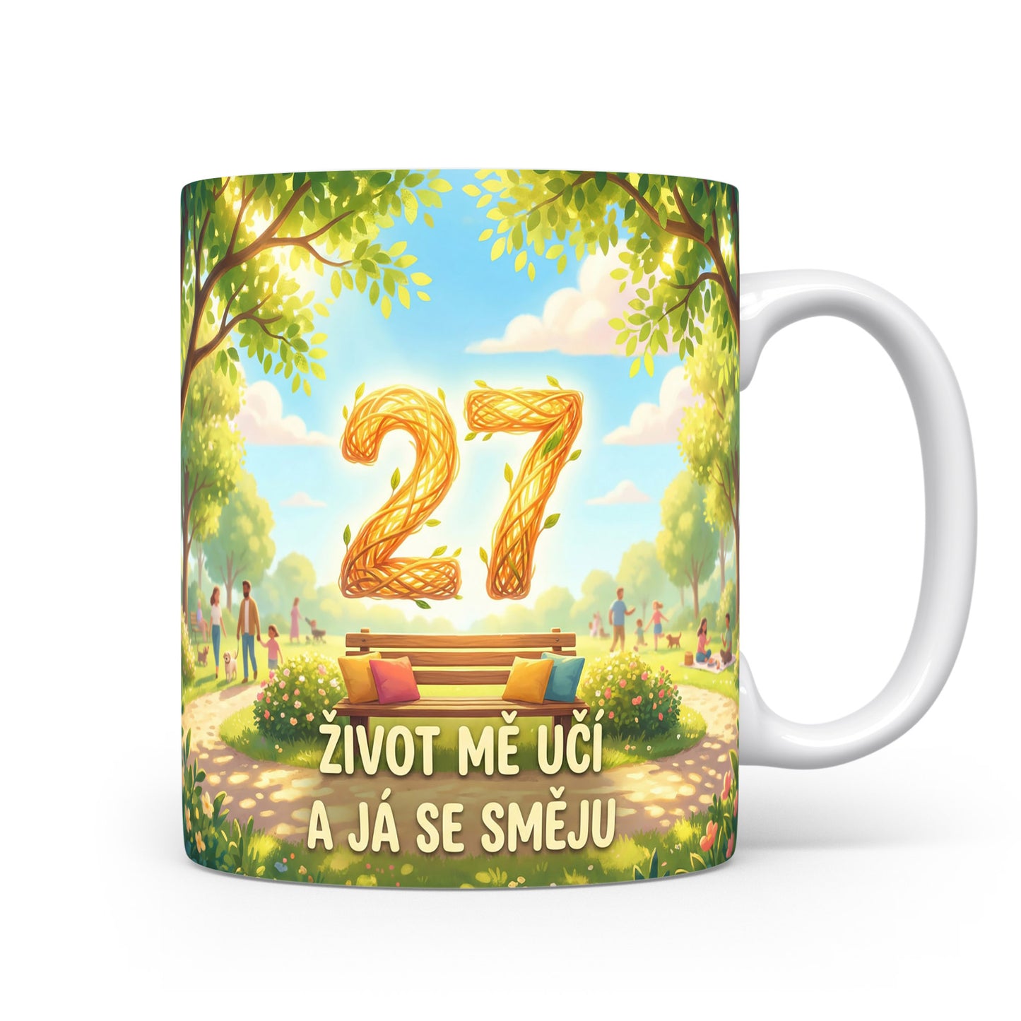 Narozeninový hrnek s věkem 27