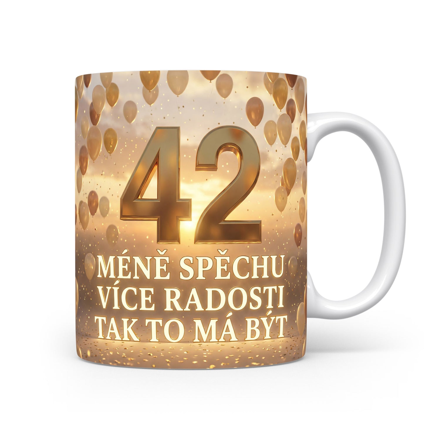 Narozeninový hrnek s věkem 42