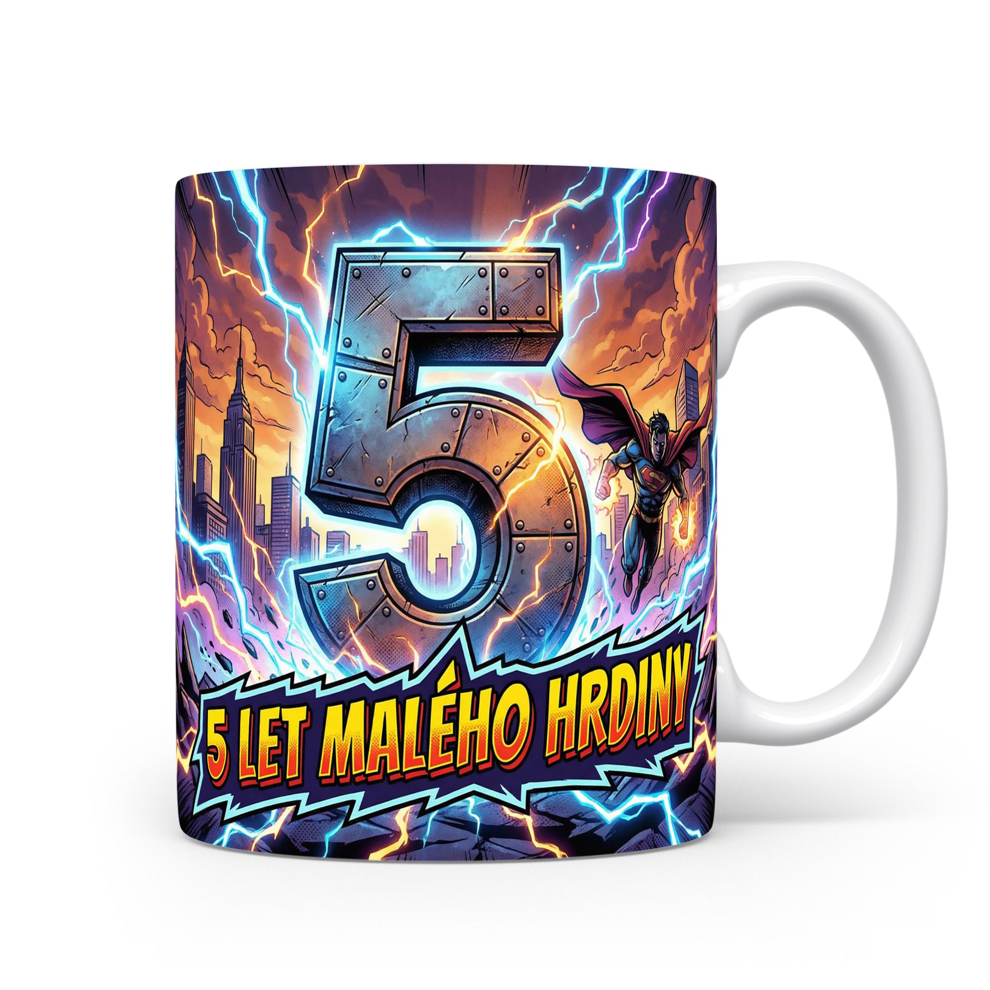 Hrnček s motivem 5 let malého hrdiny
