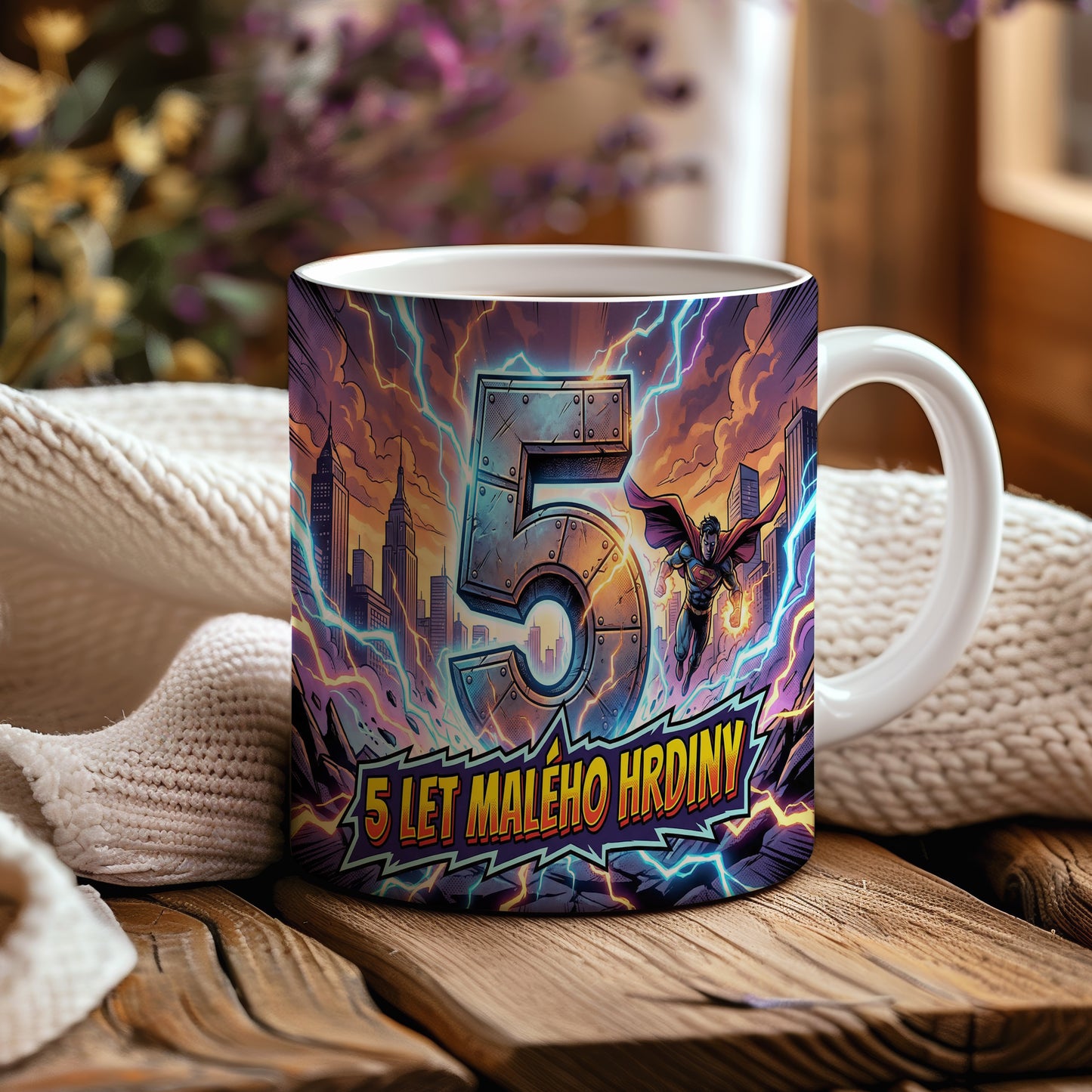 Narozeninový hrnek 5 let – 5 LET MALÉHO HRDINY