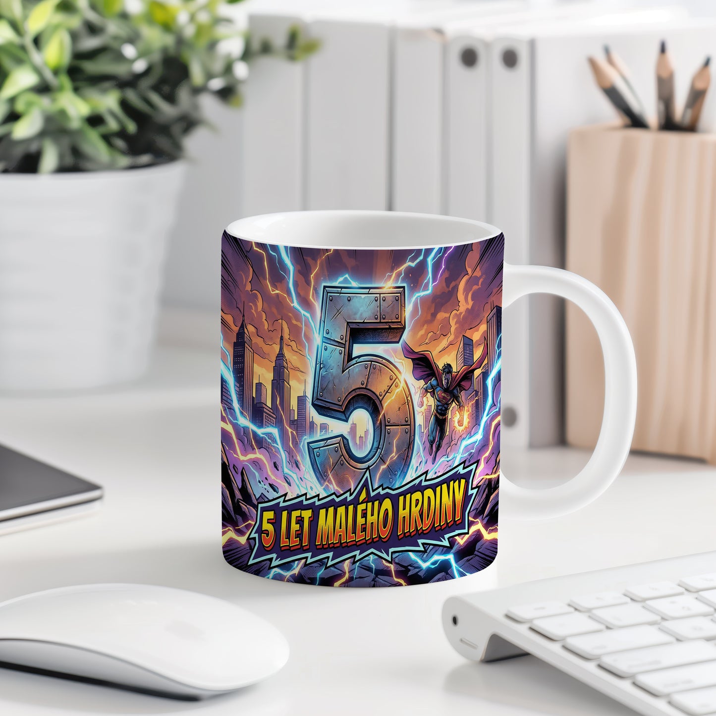 Narozeninový hrnek 5 let – 5 LET MALÉHO HRDINY