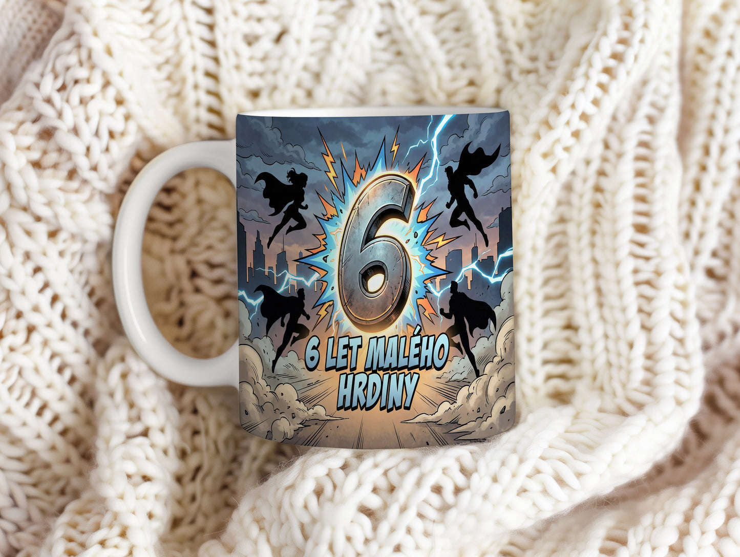 Narozeninový hrnek 6 let – 6 LET MALÉHO HRDINY