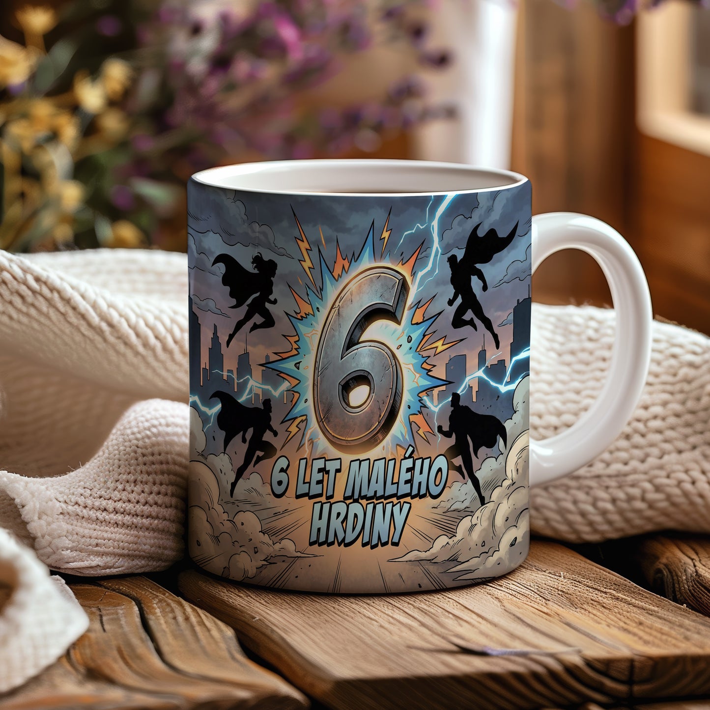 Narozeninový hrnek 6 let – 6 LET MALÉHO HRDINY