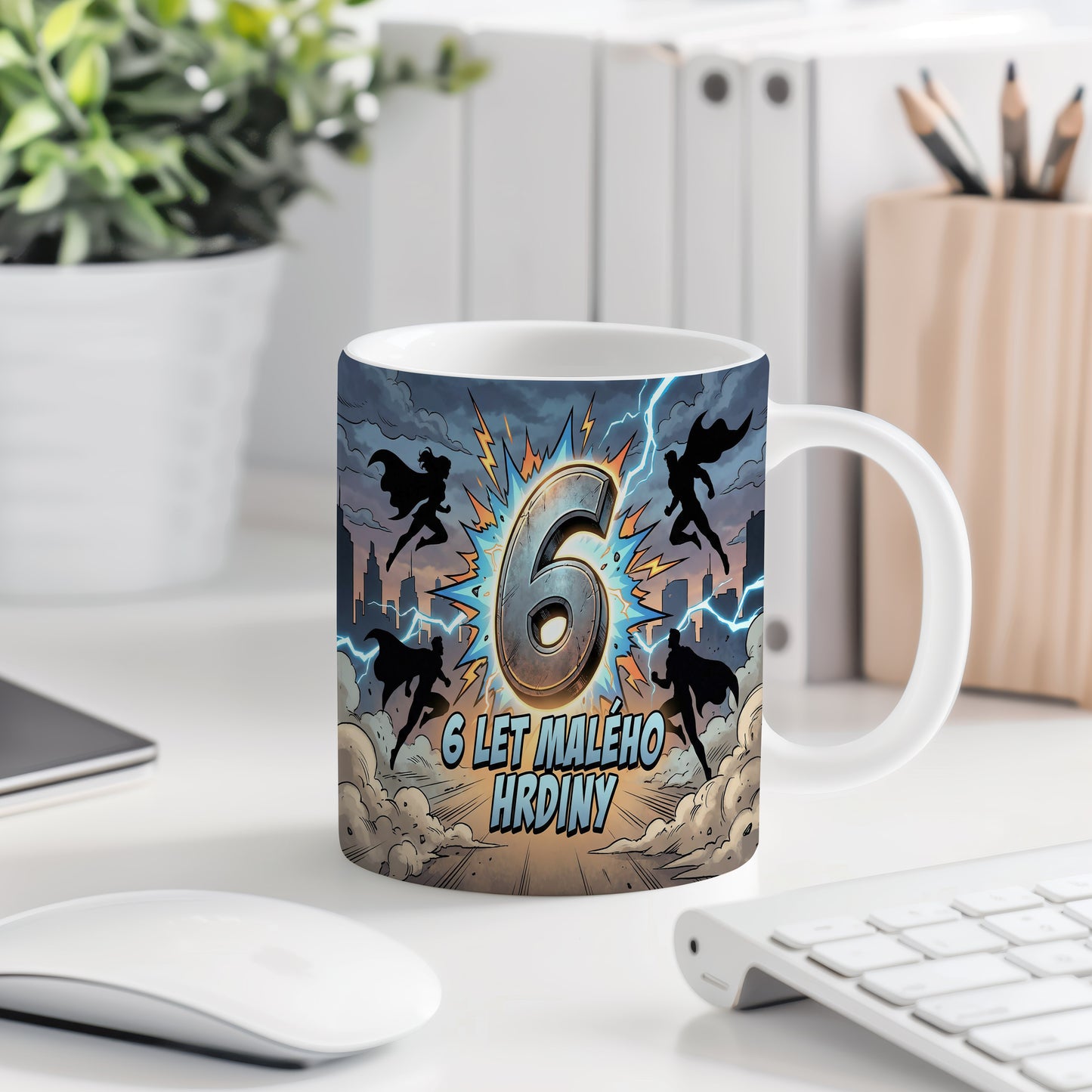 Narozeninový hrnek 6 let – 6 LET MALÉHO HRDINY
