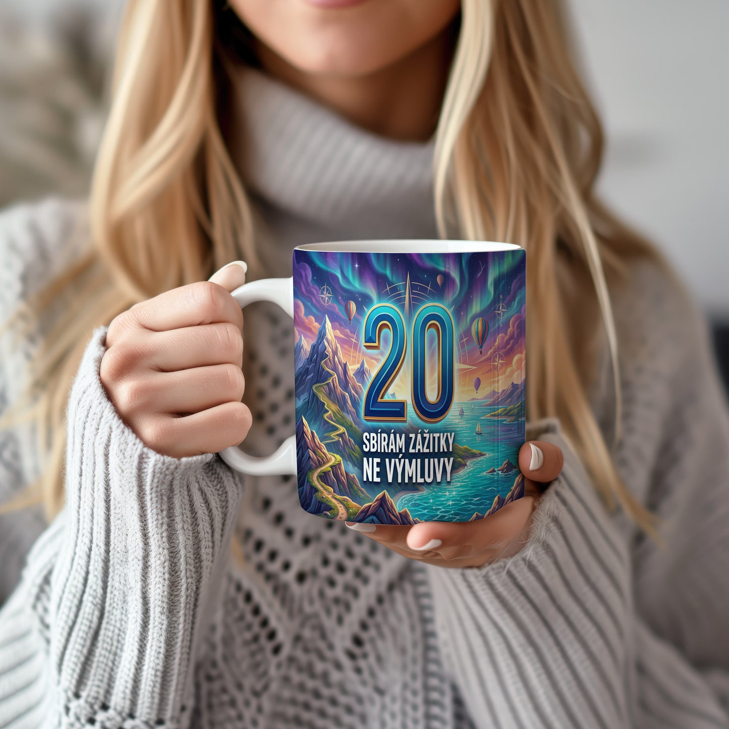 Narozeninový hrnek 20 let – SBÍRÁM ZÁŽITKY NE VÝMLUVY