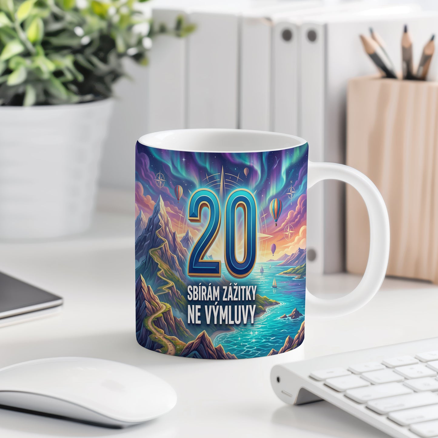 Narozeninový hrnek 20 let – SBÍRÁM ZÁŽITKY NE VÝMLUVY