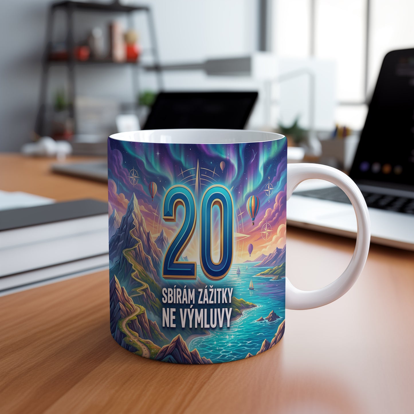 Narozeninový hrnek 20 let – SBÍRÁM ZÁŽITKY NE VÝMLUVY