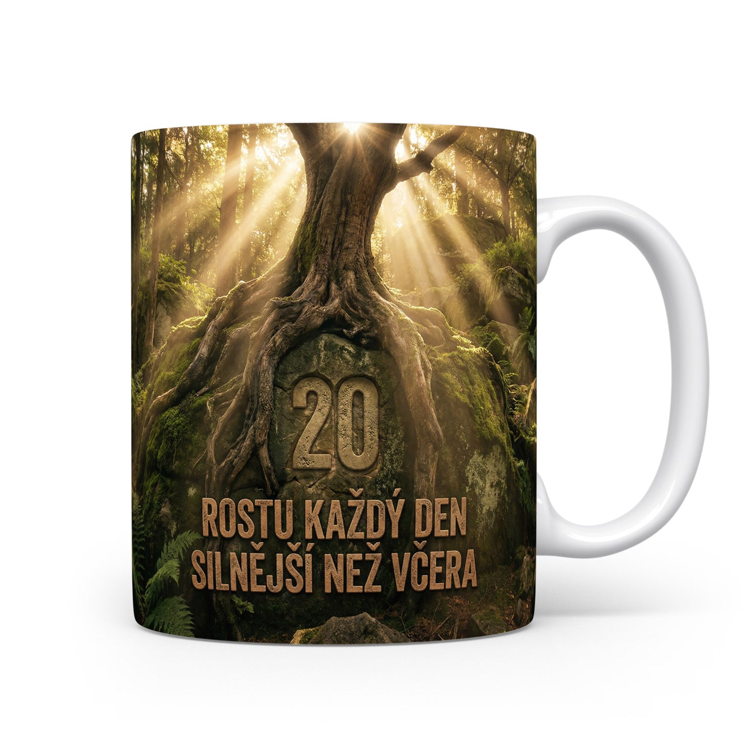 Hrnček s věkem 20 a sloganem